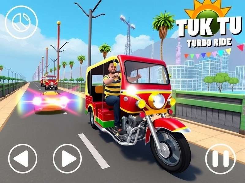 Tuk Tuk Turbo Ride gameplay screenshot
